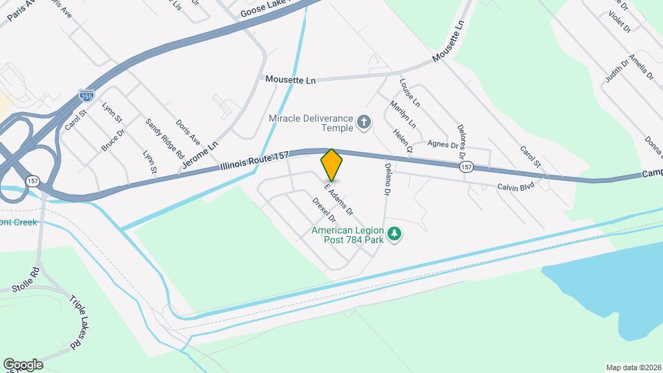 28 E Adams Dr Map and Location Details