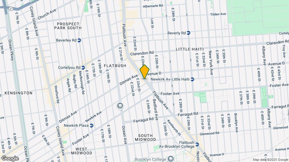 1250 Flatbush Ave Map and Location Details