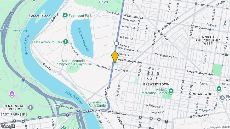 1621 N 33rd St Mapa y Detalles de la Ubicación