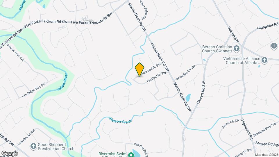 3414 Dearwood Dr SW Map and Location Details