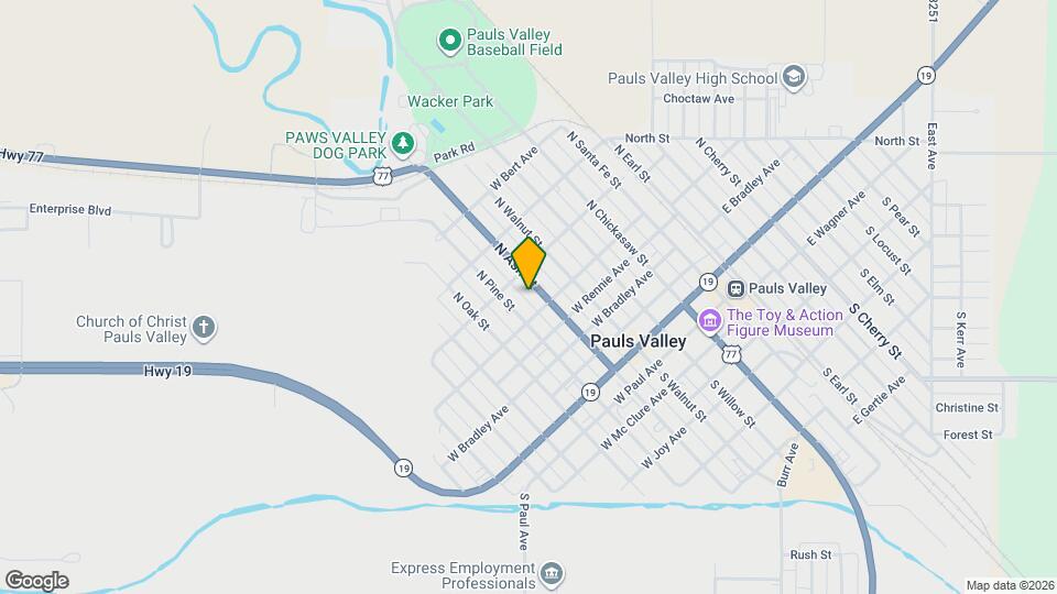 609 N Ash St Map and Location Details