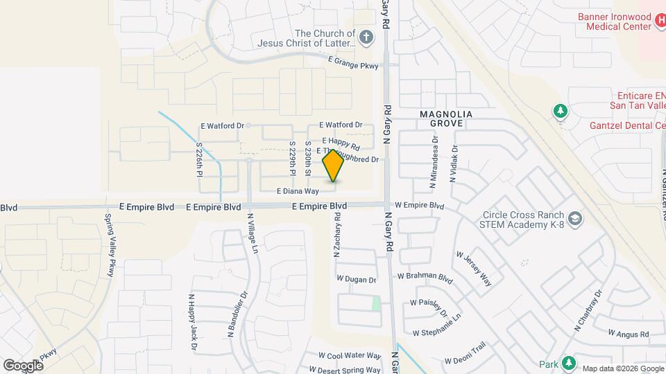 23074 E Diana Way Map and Location Details