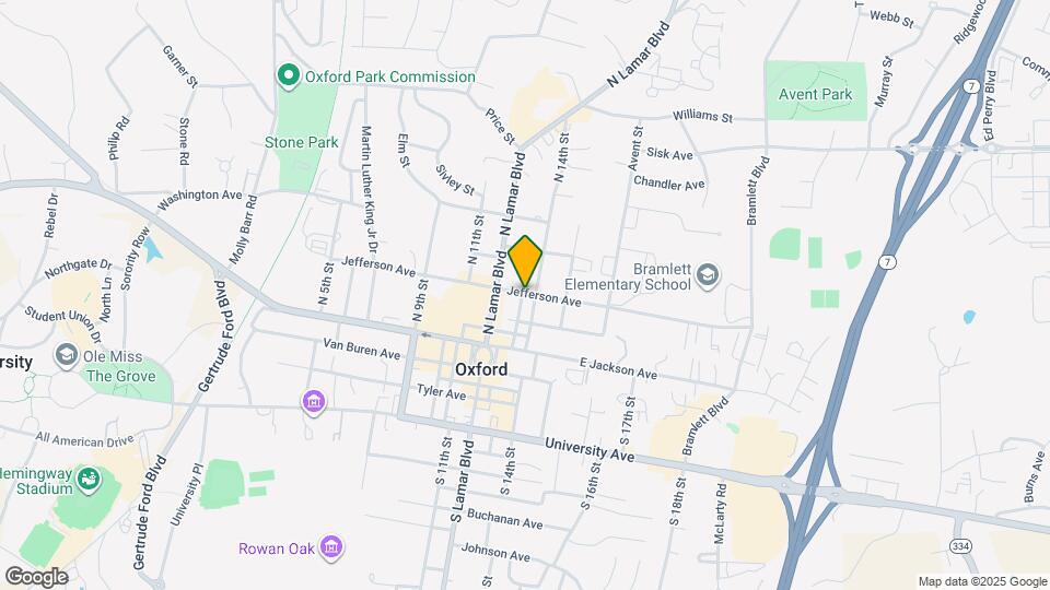 1304 Jefferson Ave Map and Location Details