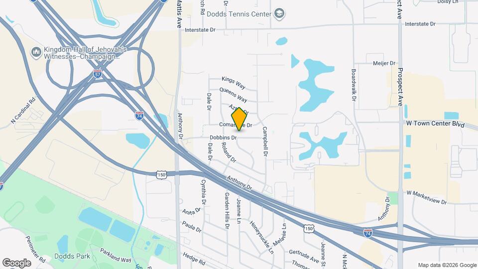 1418 Dobbins Dr Map and Location Details