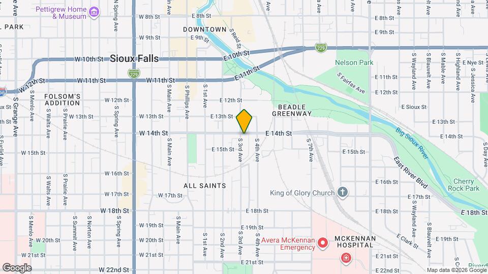 608 S 3rd Ave Map and Location Details