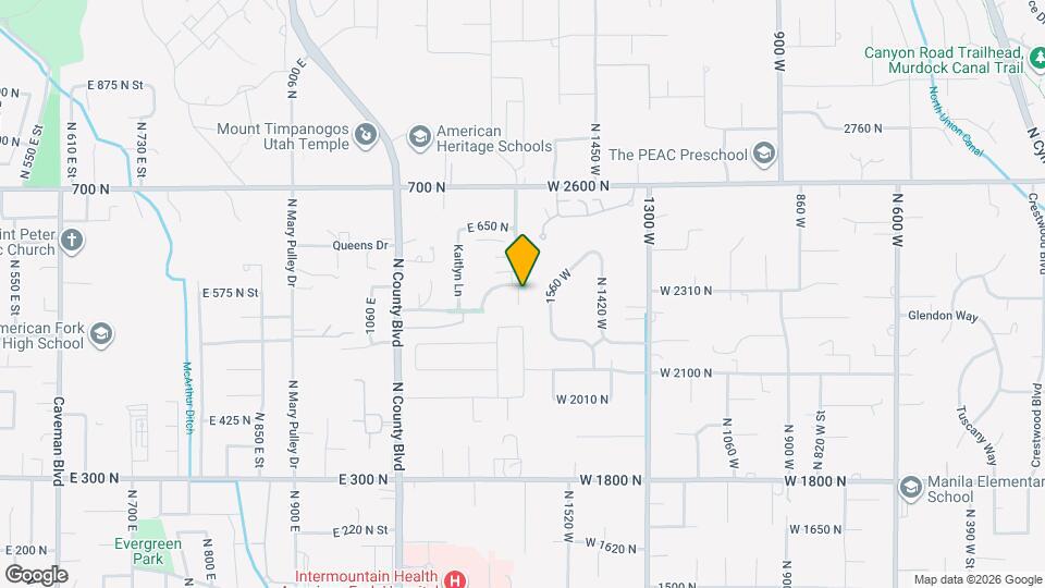 1278 E 530 N, Unit B Map and Location Details