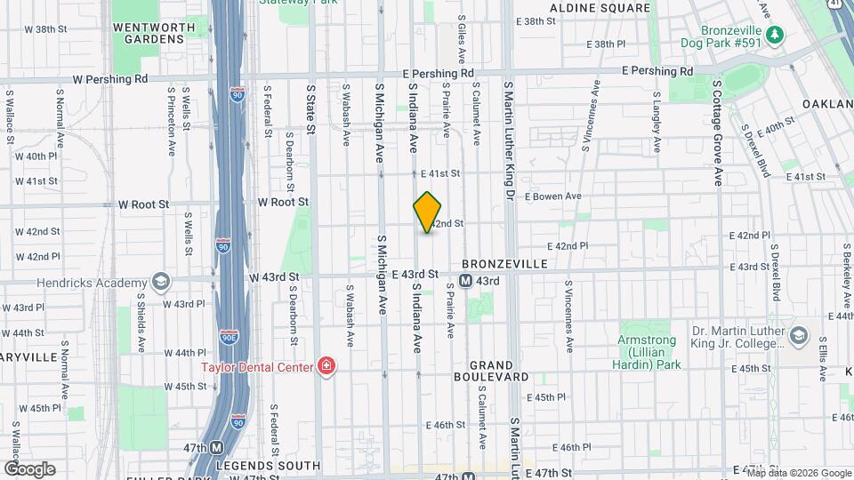 4217 S Indiana Ave Map and Location Details