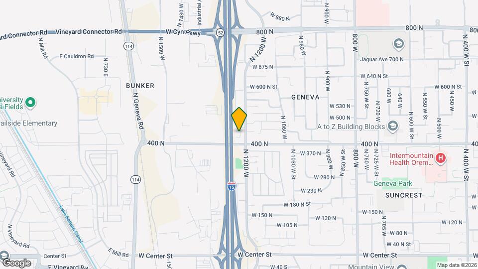 453 N 1235 W Map and Location Details