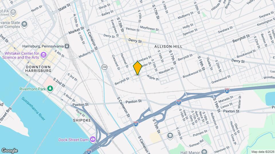 506 S 13th St, Unit Apt. 1 Map and Location Details