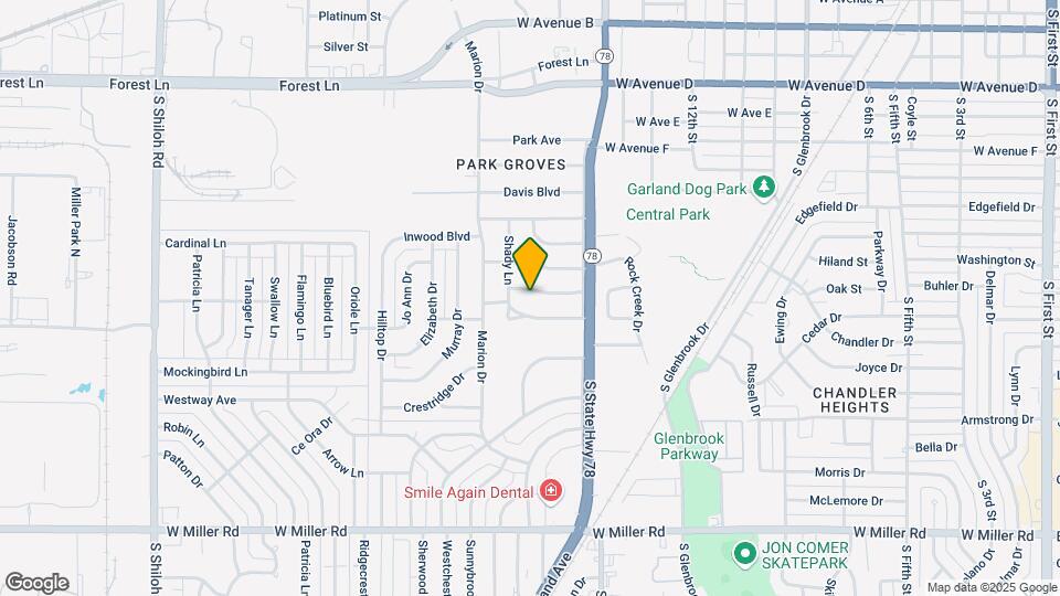 1514 Cedar Crest Dr Map and Location Details