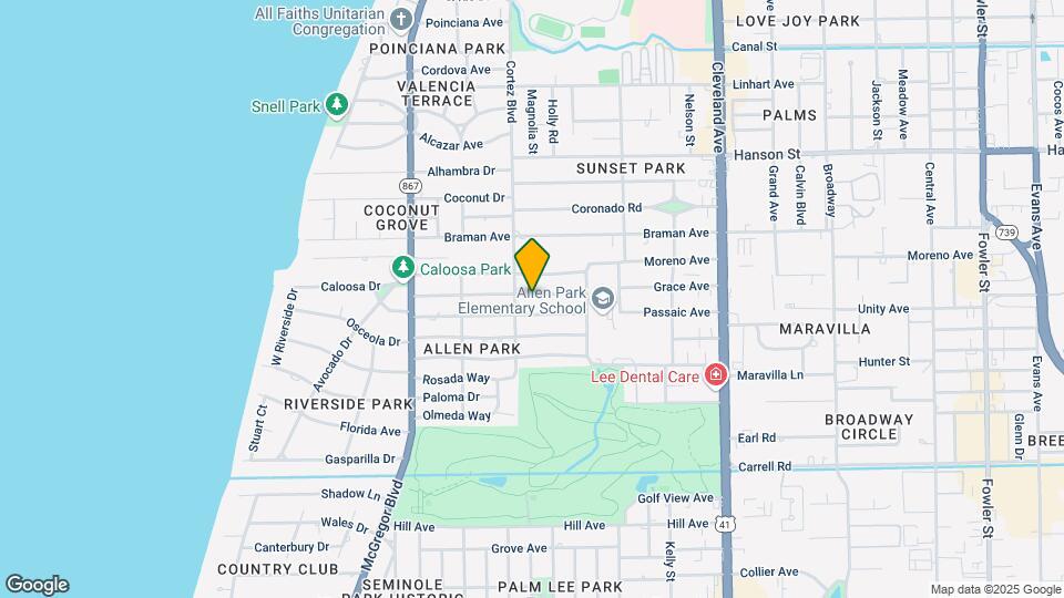 1620 Grace Ave Map and Location Details