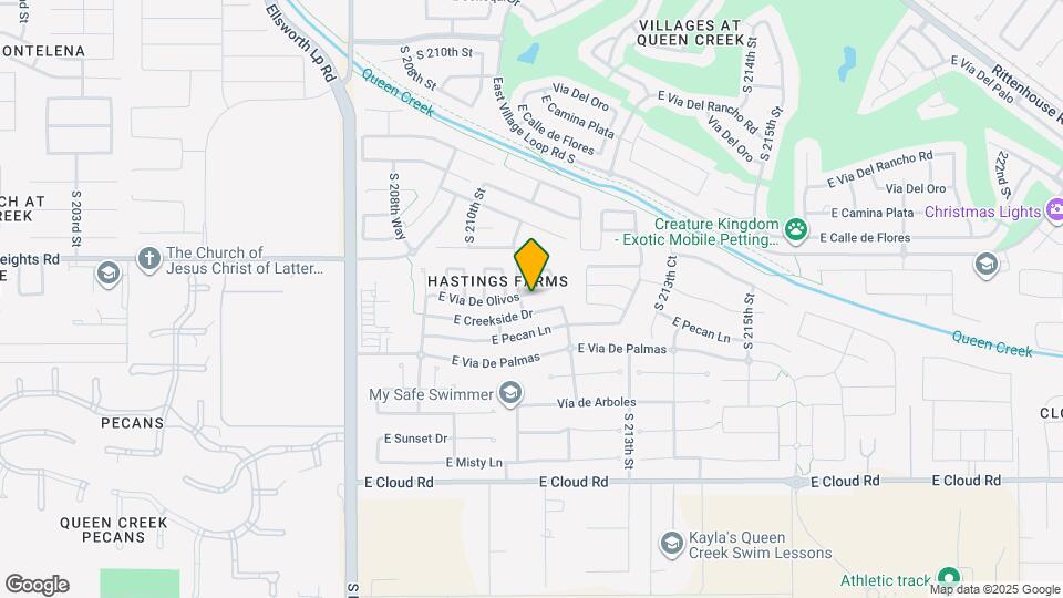 21121 E Via De Olivos Map and Location Details