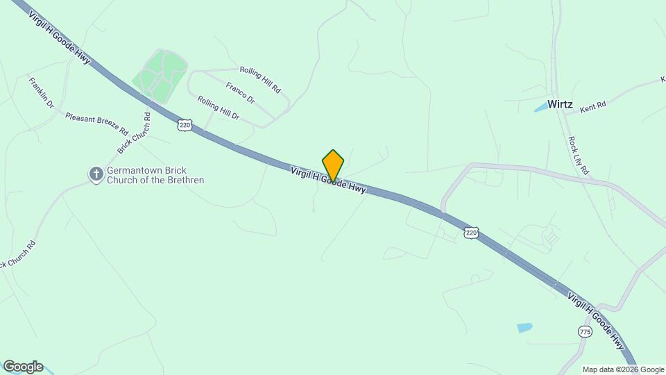 20733 Virgil H Goode Hwy Map and Location Details