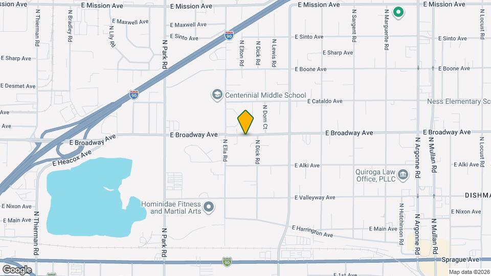 8004 E Broadway Ave Map and Location Details