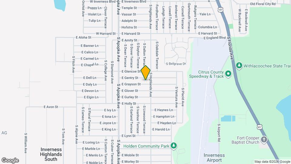 6521 E Grayson St Map and Location Details