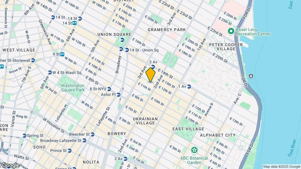 232 E 12th St Map and Location Details