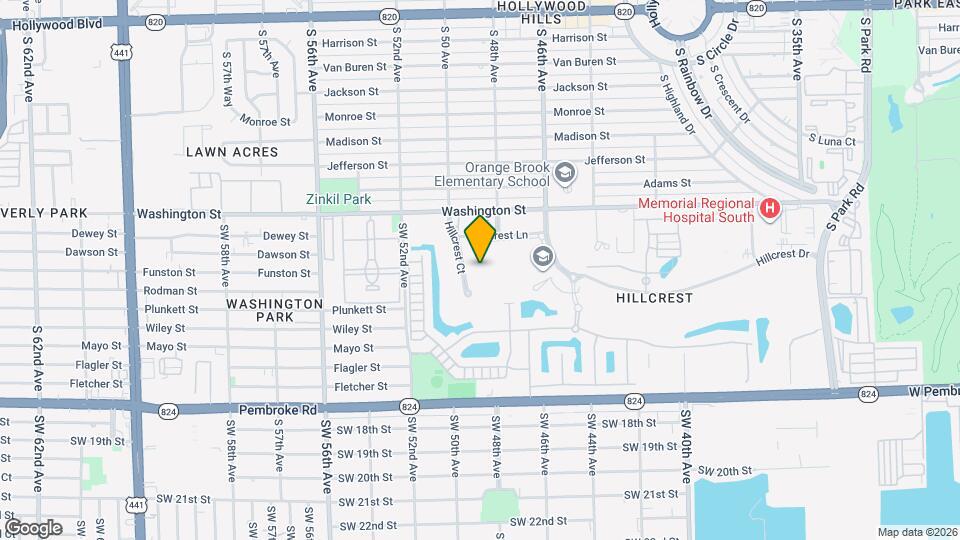 1001 Hillcrest Ct Map and Location Details