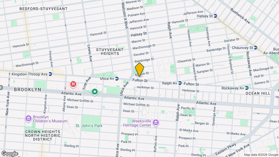 Newly Renovated Studio in Bed Stuy!, Unit 2B Map and Location Details
