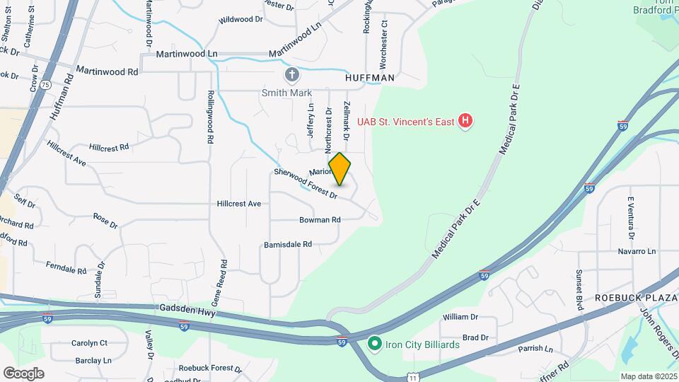 820 Sherwood Forest Dr Map and Location Details