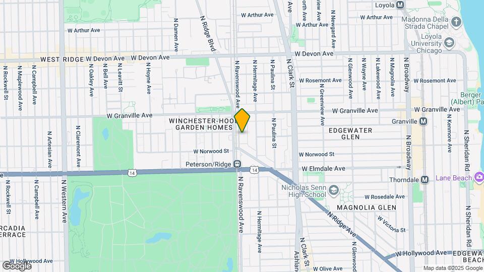6129 N Ravenswood Ave Mapa y Detalles de la Ubicación