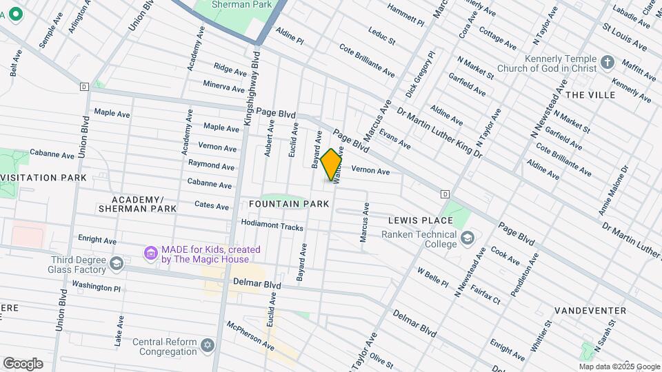 1131 Walton Ave Mapa y Detalles de la Ubicación