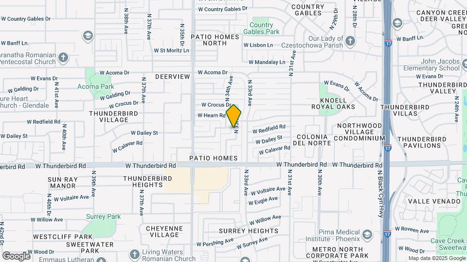 14016 N 33rd Dr Map and Location Details