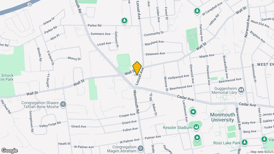 205 Locust Ave Map and Location Details