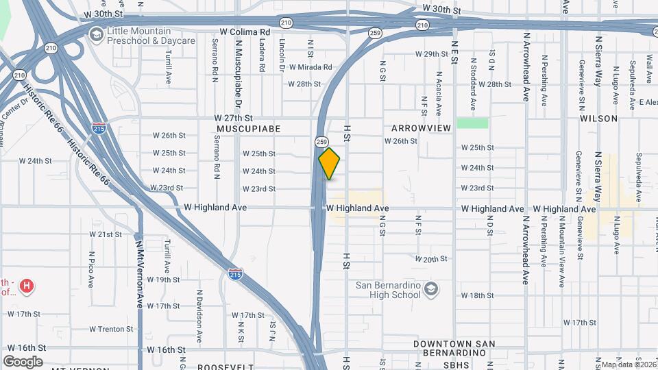 858 W 23rd St Map and Location Details