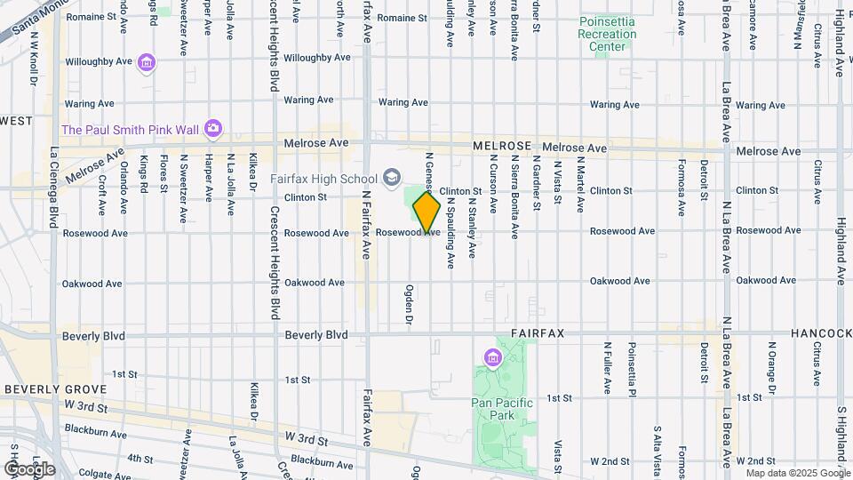 459 N Genesee Ave Map and Location Details