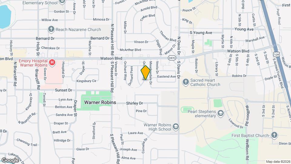 206 Orchard Way Map and Location Details