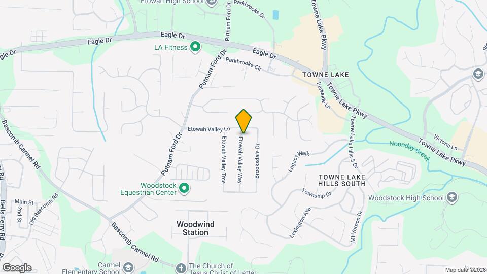 405 Etowah Valley Way Map and Location Details