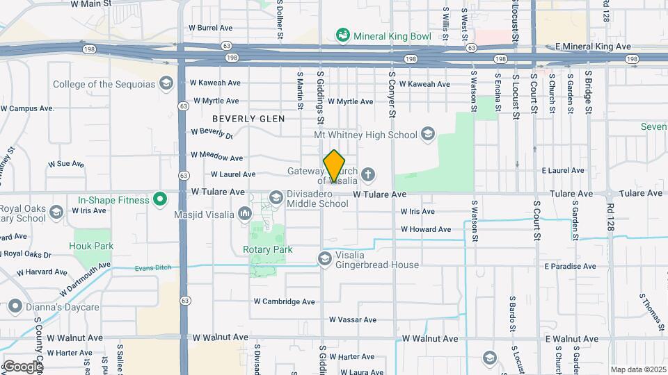 1220-1230 W Tulare Ave Mapa y Detalles de la Ubicación