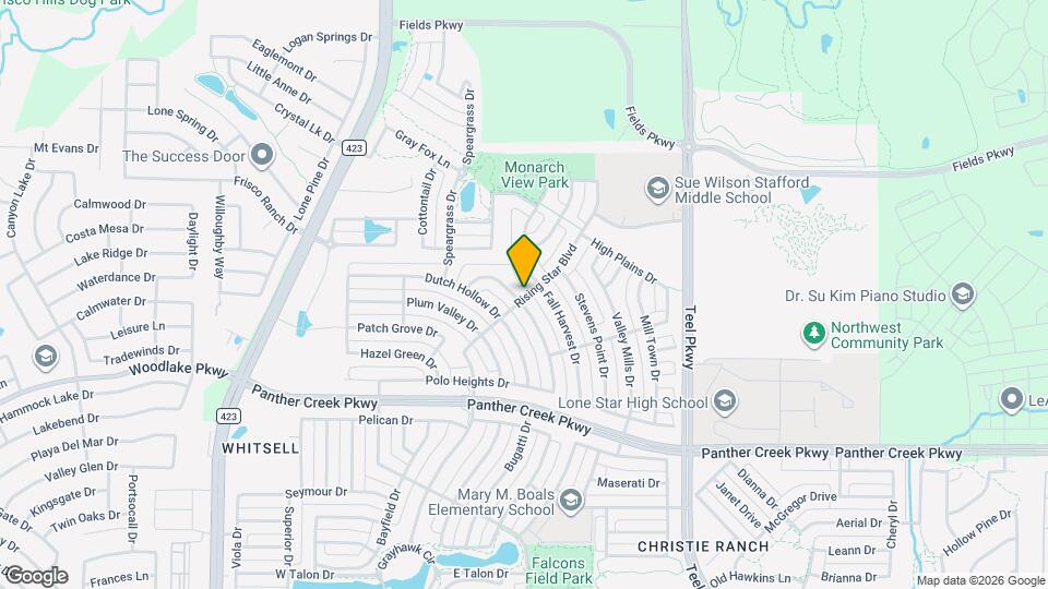 14012 Badger Creek Dr Mapa y Detalles de la Ubicación