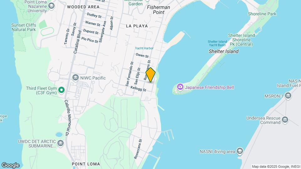 2915 Lawrence St, Unit 8 - La Playa - Furnished Map and Location Details