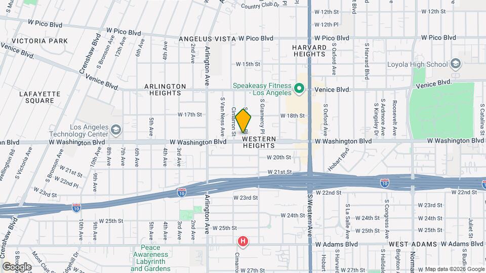 1849 S Wilton Pl Mapa y Detalles de la Ubicación