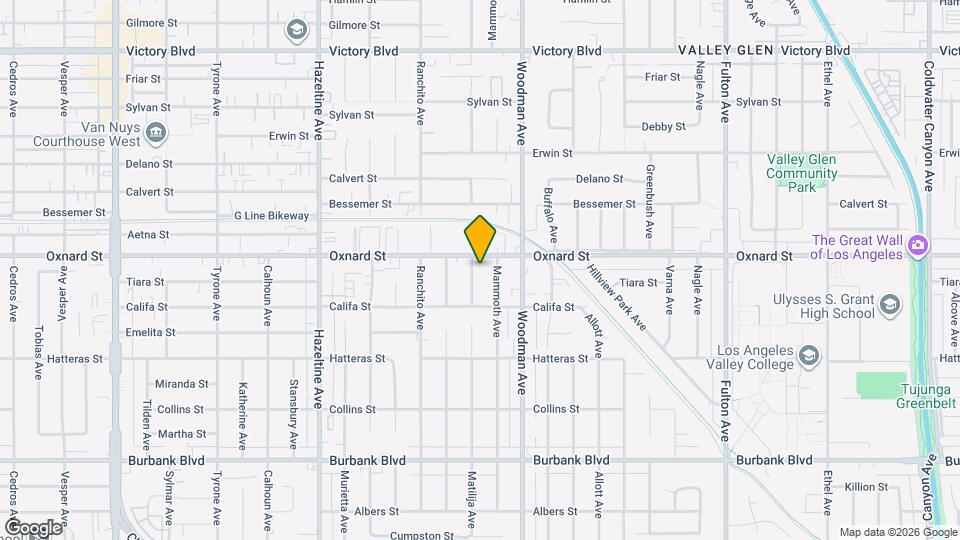 5940 Matilija Ave Map and Location Details