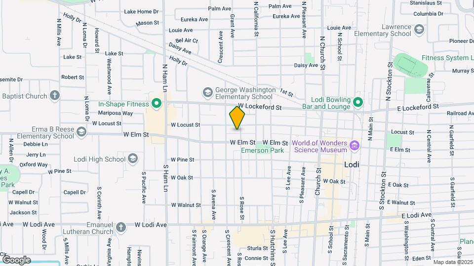 117 N Rose St Mapa y Detalles de la Ubicación