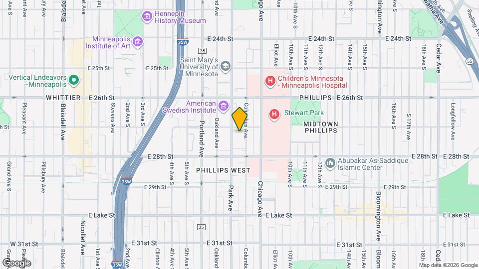 2709 Park Ave Map and Location Details