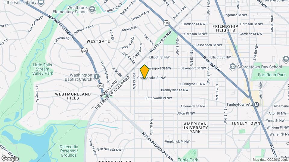 4633 Asbury Pl NW Map and Location Details