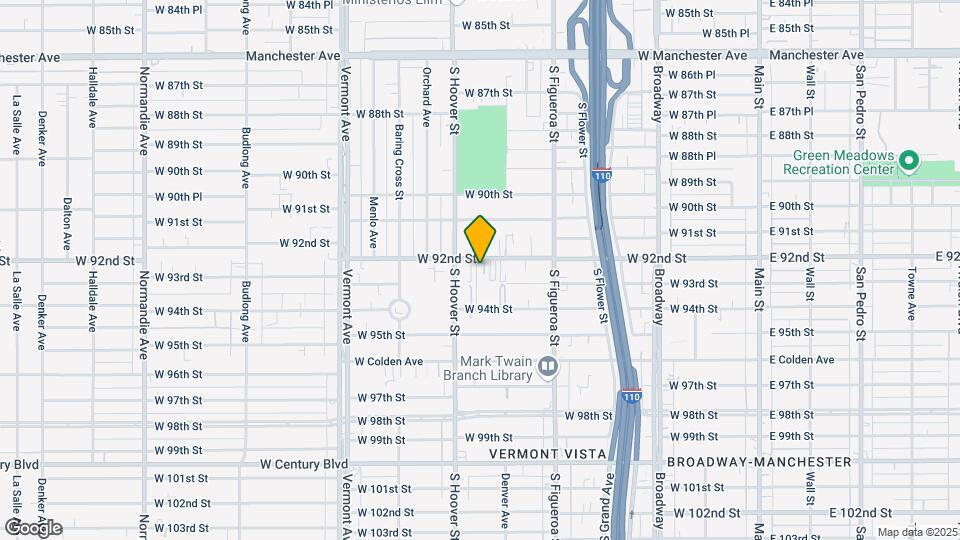 634 W. 92nd Street Map and Location Details