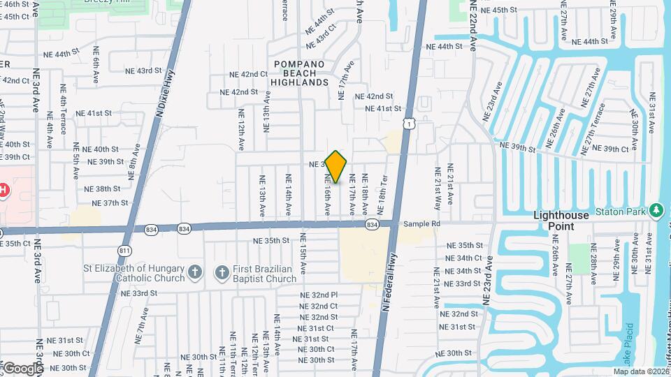 3761 NE 16th Ter Map and Location Details