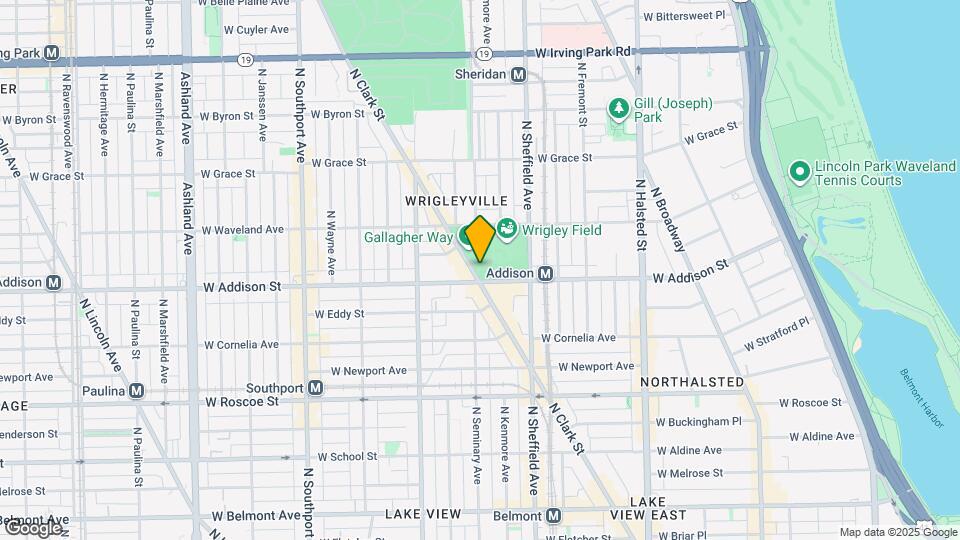 1080 W Addison St Map and Location Details