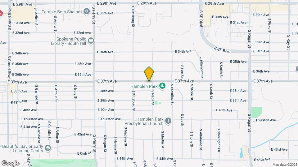 1922 E 37th Ave Map and Location Details