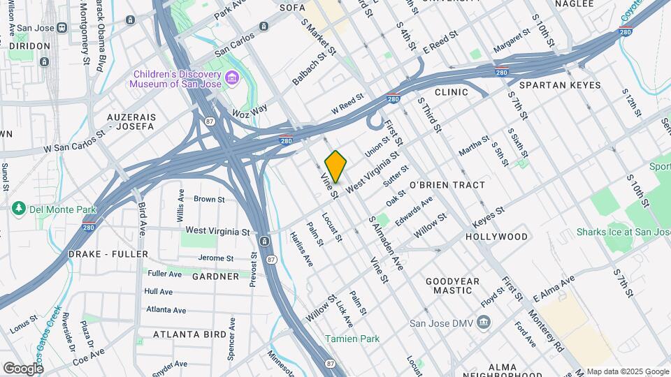 Vine Street Apartments Mapa y Detalles de la Ubicación