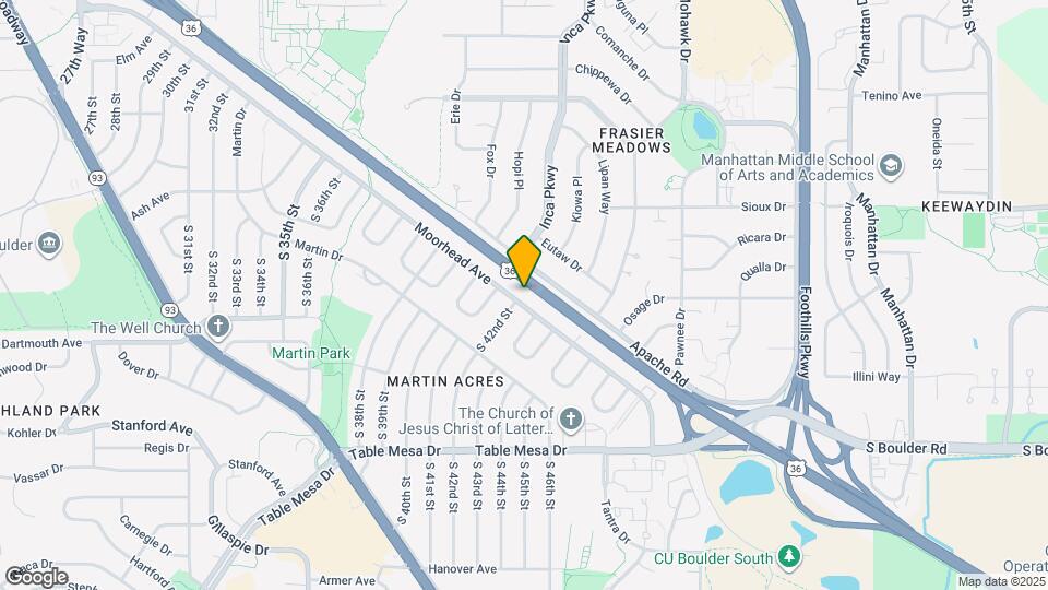 4205 Moorhead Ave Map and Location Details