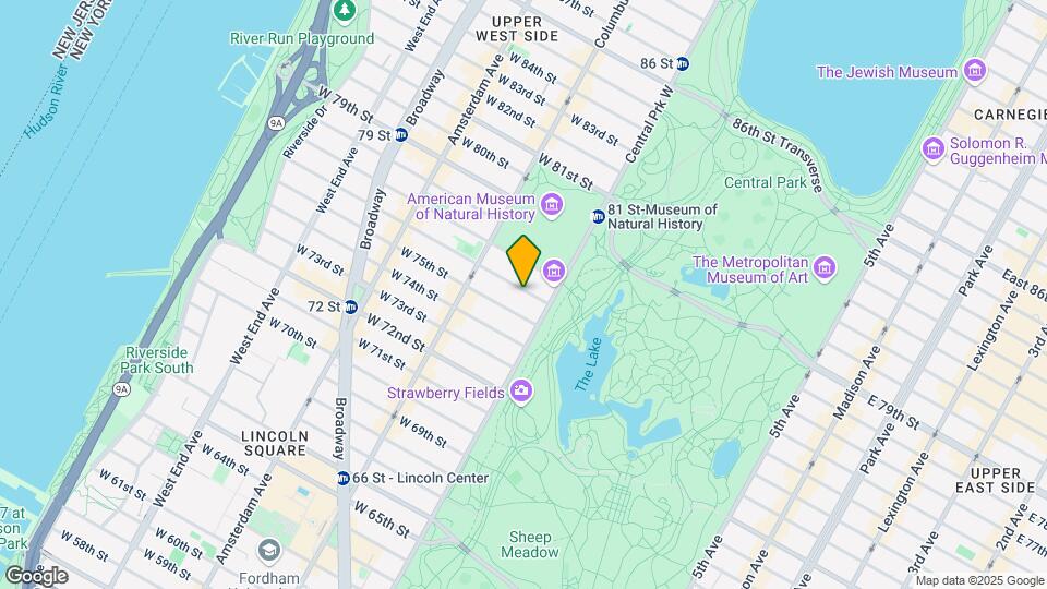14 W 76th St Mapa y Detalles de la Ubicación