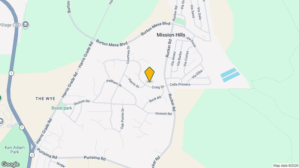 1345 Craig Dr Map and Location Details