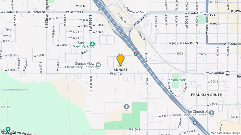 543 S 1330 W St Map and Location Details