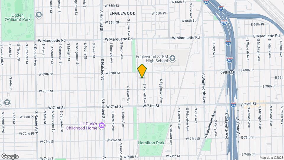 6926 S Parnell Ave Map and Location Details