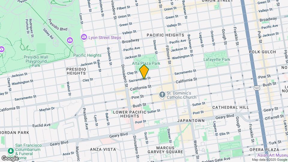 2713 Sacramento St Map and Location Details